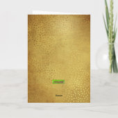 Art Nouveau William Morris Kerstvakantie Kaart (Achterkant)