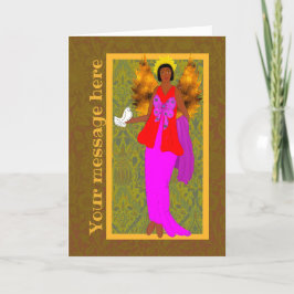 Art Nouveau William Morris Kerstvakantie Kaart