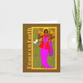 Art Nouveau William Morris Kerstvakantie Kaart