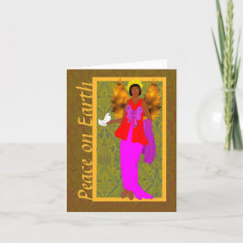 Art Nouveau William Morris Kerstvakantie Kaart