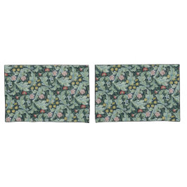 Art nouveau William Morris Leicester Flowers Folia Kussensloop