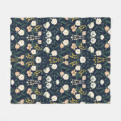 Art Nouveau William-Morris Patroon Fleece Deken (Voorkant (Horizontaal))