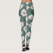 Art Nouveau William-Morris Patroon Leggings (Achterkant)