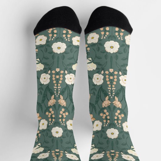 Art Nouveau William-Morris Patroon Sokken (Top)