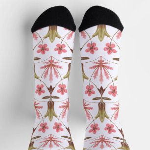 Art Nouveau William-Morris patroon Sokken