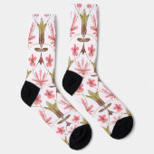 Art Nouveau William-Morris patroon Sokken (Rechts)