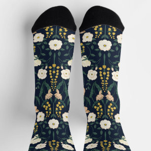 Art Nouveau William-Morris patroon Sokken