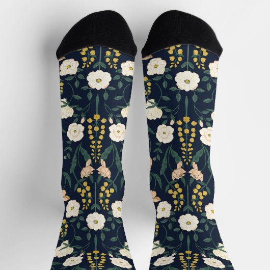 Art Nouveau William-Morris patroon Sokken (Top)