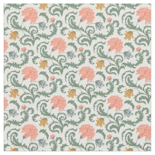 Art Nouveau William-Morris Patroon Stof (Close Up)