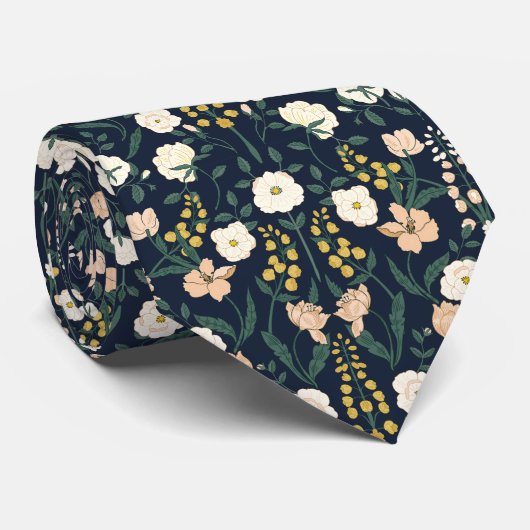 Art Nouveau William-Morris Patroon Stropdas (Opgerold)