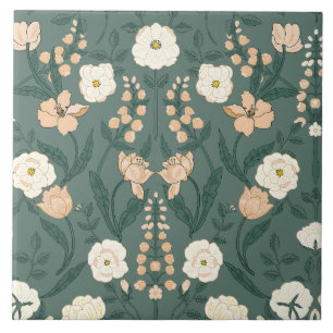Art Nouveau William-Morris Patroon Tegeltje