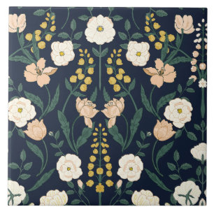 Art Nouveau William-Morris Patroon Tegeltje