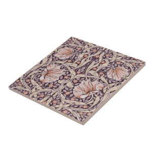 Art Nouveau, William Morris pimpernel bloemontwerp Tegeltje