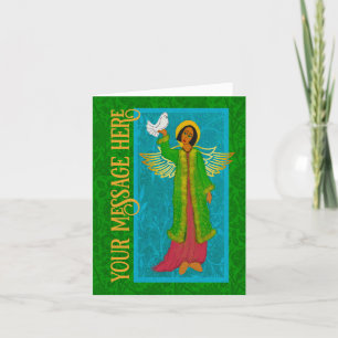 Art Nouveau William Morris Retro Kerst Kaart