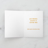 Art Nouveau William Morris Retro Kerstkaart Bedankkaart (Binnen)