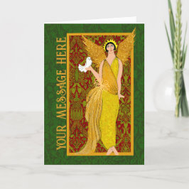 Art Nouveau William Morris Retro Kerstkaart Bedankkaart