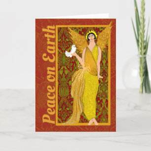 Art Nouveau William Morris Retro Kerstkaart Bedankkaart