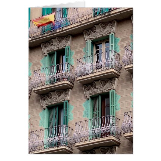 Art Nouveau Windows - Barcelona, Spanje (Voorkant)