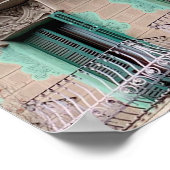 Art Nouveau Windows - Barcelona, Spanje Jigzaag Pu Poster (Hoek)