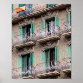 Art Nouveau Windows - Barcelona, Spanje Jigzaag Pu Poster (Voorkant)