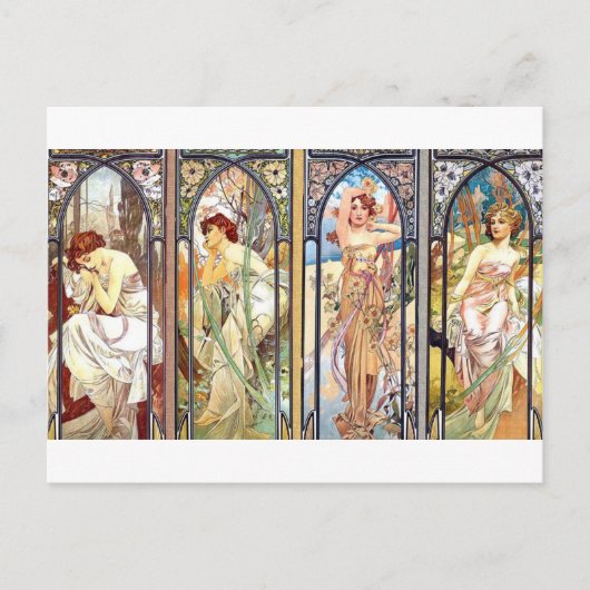 Art Nouveau Windows Briefkaart (Voorkant)