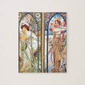 Art Nouveau Windows Legpuzzel (Verticaal)