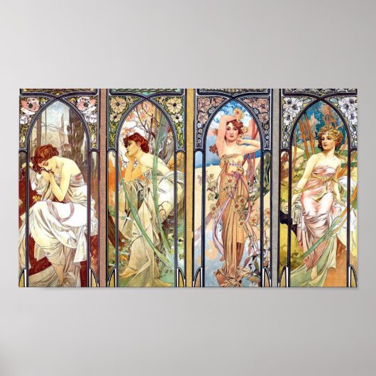 Art Nouveau Windows Poster (Voorkant)
