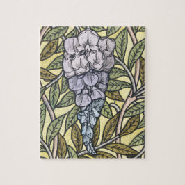 Art nouveau wisteria bloempatroon legpuzzel