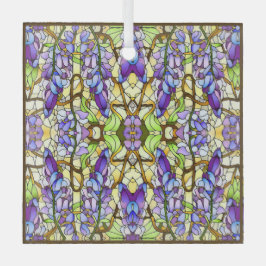 Art Nouveau Wisteria Faux Glas in lood Glas Ornament