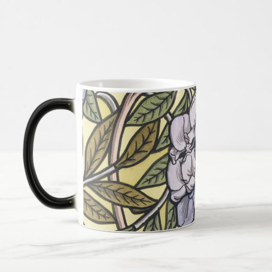 Art nouveau wisteria flower pattern   magische mok (Links)