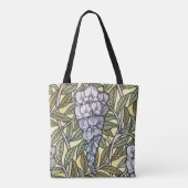 Art nouveau wisteria flower pattern   tote bag (Achterkant)
