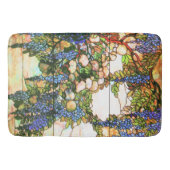 Art Nouveau Wisteria Glas in lood Floral Bath Mat (Voorkant)