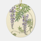 Art nouveau wisteria keramisch ornament (Links)