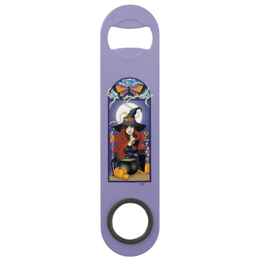 Art Nouveau Witch Speed Flessenopener (Voorkant)