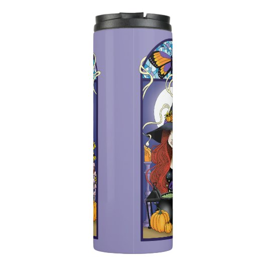 Art Nouveau Witch Thermosbeker (Achterkant)