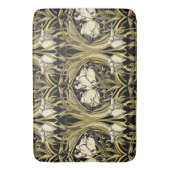 Art Nouveau Witte Tulpen Badmat (Voorkant Verticaal)