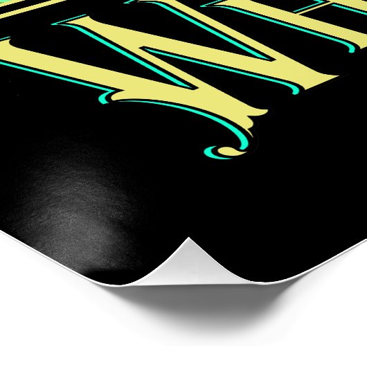 Art Nouveau Witte Wijn Perfect Poster (Hoek)