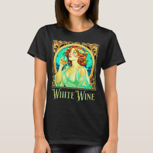 Art Nouveau Witte Wijn T-shirt