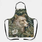 Art nouveau wolf in de bladeren schort (Voorkant)