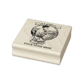 Art Nouveau Woman boekt de Ex Libris-Sjabloon Rubberstempel (Stempel)