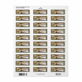  Art Nouveau Woman door Alphonse Mucha Etiket (Full Sheet)