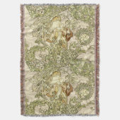 Art Nouveau Woman Floral Pattern van Mucha Deken (Voorkant Verticaal)