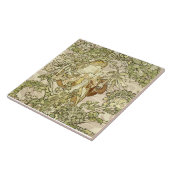  Art Nouveau Woman Floral Pattern van Mucha Tegeltje (Zijkant)