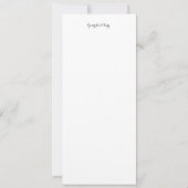 Art Nouveau Woman in Flowers under a Crescent Moon Kaart (Achterkant)