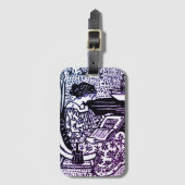 Art Nouveau Woman Leading Bagagelabel (Voorkant (verticaal))