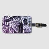 Art Nouveau Woman Leading Bagagelabel (Voorkant (horizontaal))