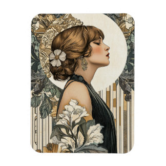 Art Nouveau Woman Magneet