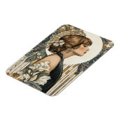 Art Nouveau Woman Magneet (Linkerzijde)