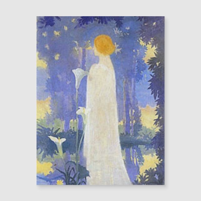 Art Nouveau Woman met Calla Lilies (Voorkant)