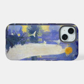 Art Nouveau Woman met Calla Lilies iPhone 15 Case (Achterkant horizontaal)